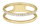 Unazë Troli Gold Minimalist Zircons, 55 mm