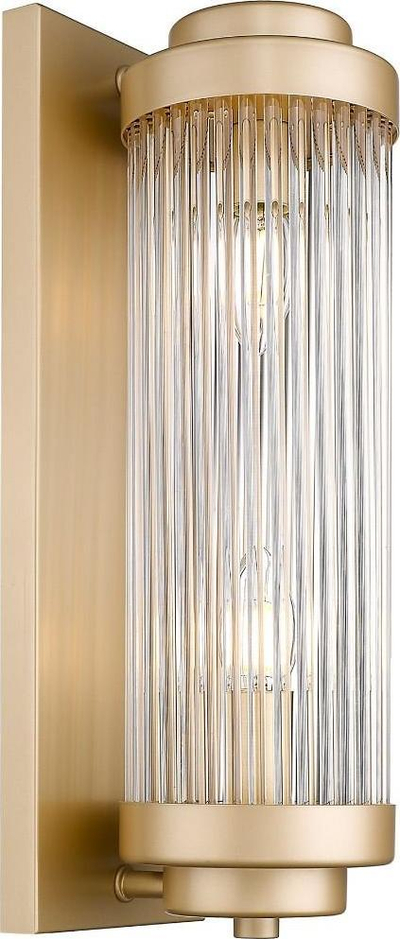 Lampë muri Zuma Line Sergio W0528-02N-V6AC, me 2 drita, 40 cm, ngjyrë e artë