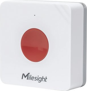 Buton inteligjent SOS Milesight WS101 868MHz, NFC, buzzer, i bardhë