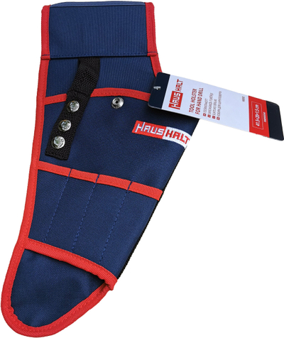 Mbajtëse veglash Haus Halt Tool Holster 14972356, tekstil i qëndrueshëm, për stërvitëse dore, blu e kuqe