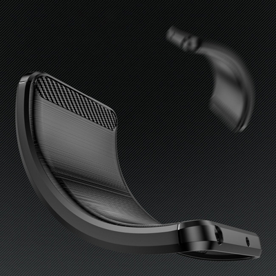 Futrollë telefoni Infinix Hot 20i Carbon Case, TPU, antishok, e zezë