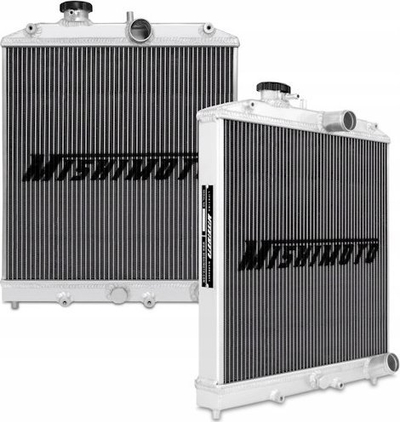 Radiator alumini Mishimoto MMRAD-CIV-92, për Honda Civic 1992-2000, performance, ngjyrë argjendtë