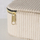 Kuti bizhuterish prej kadifeje Velvet Jewelry Box Caja, 12 x 10 x 6 cm, poliester MDF, bezhë