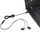 Kufje Lenovo Go, in ear me mikrofon, me kabllo, të zeza