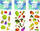 Налепници Sticker Boo Vegetables Fruits 483491, фигури овошје и зеленчук, многубојни