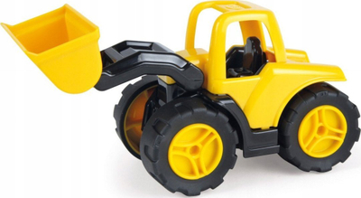 Lodër bulldozer Lena Truckies, plastikë ABS, rrota gome, i verdhë