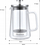 French press Klausberg, 350 ml, trup xhami, filtër inox, transparent