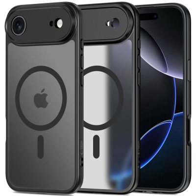 Mbulesë telefoni Tech-Protect BasicMag MagSafe për iPhone 17 Air / 17 Pro, matte, e zezë