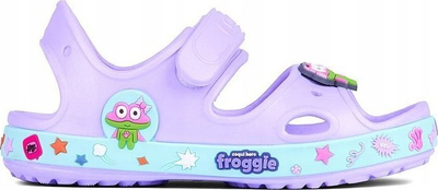 Sandale për kalamaj Coqui Yogi 8861, material CoquiAir, motiv Froggie, lejla