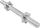 Shtangë dore Sourcing DLB026, 35 cm, metal