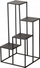 Stendë metal për lule Remus, 68 cm, e zezë