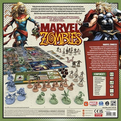 Loja tavoline Portal Games Marvel Zombies, kooperative, për 1 6 lojtarë, shumëngjyrëshe