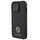 Kuti mbrojtëse Guess 4G Strass Metal Logo për iPhone 13 Pro 6.1", TPU, e zezë