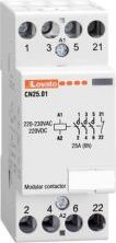 Kontaktor modular elektrik LOVATO Electric, 25 A , 4NO, 0R, 220-230V AC