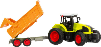 Traktor me telekomandë LEAN TOYS 77092, me rimorkio, shkalla 1:16, i gjelbër