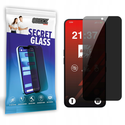 Xham privatësie Grizz SecretGlass për Nothing Phone 3a Pro, mbrojtëse ekrani, i tejdukshëm