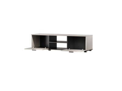 Komoda TV Cama SOHO, 140cm, MDF, kashmir me të zezë