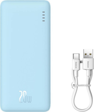 Power bank Baseus Airpow, 10000mAh, 20W, blu