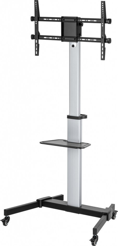 Мобилна стойка за ТВ Art S-11-AL, 37-86\", 50kg, VESA 600x400, црно сребрена