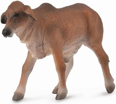 Фигура играчка Collecta Red Brahman Calf, големина S, црвена