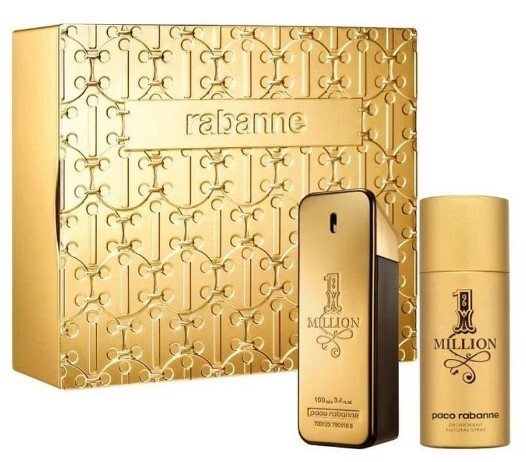 Set Paco Robanne, Eau de Toilette 1 Million 100 ml + Deodorant-spraj 150 ml