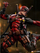 Figurë koleksionuese Iron Studios Marvel Deadpool Deluxe, shkallë 1/10, 24 cm, e kuqe me të zezë