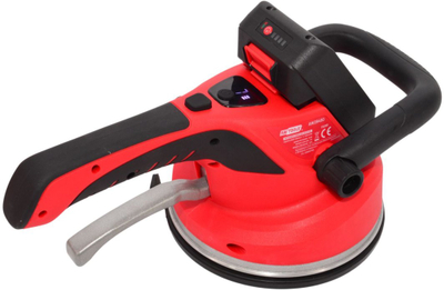 Prisë me vakum vibruese për pllaka AWTools 2x18V, kapacitet 50kg, e kuqe