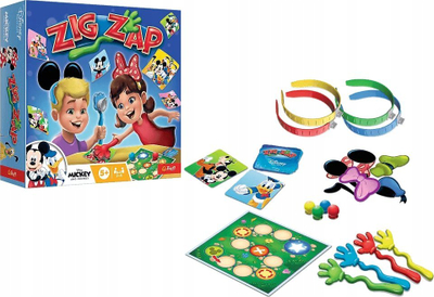 Loja me tabela Trefl Zig Zap Mickey Mouse and Friends, për 2–4 lojtarë, 5+ vjeç, shumëngjyrëshe