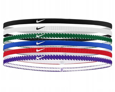 Shirit flokësh Nike Flex Classic Slim, set 6 copë, Game Royal University Red White