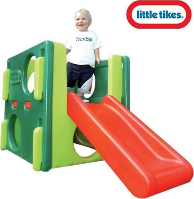 Lojë ngjitjeje Little Tikes Junior Activity Gym, rrëshqitëse për fëmijë, përdorim brenda dhe jashtë, shumëngjyrëshe