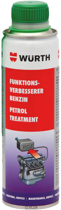 Aditiv pastrues i sistemit injektues dhe trajtim të benzinës Würth, 300ml