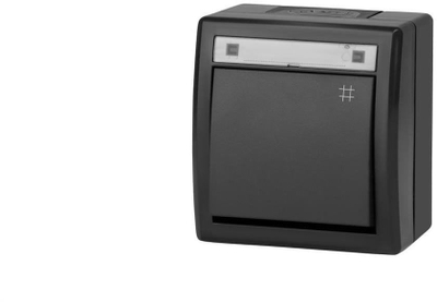 Ndërprerës sipërfaqësor kryq AQUANT 2K, IP55, antracit