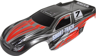 Makinë garash me komandë Amewi S-Track Truggy, 1:12, motor elektrik 4×4, e zezë me të kuqe