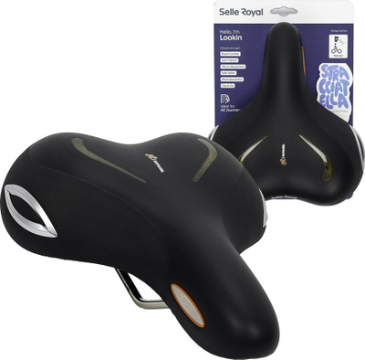 Седло за велосипед Selle Royal Lookin, Royalgel, црна боја