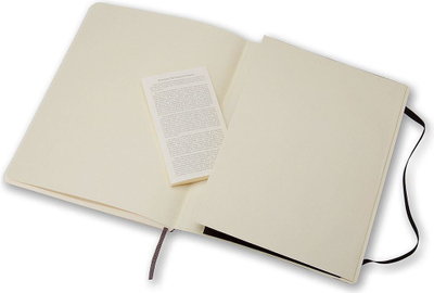 Fletore Moleskine Classic XL, 19x25 cm, me vija, e zezë