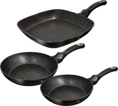 Set tiganë Berlinger Haus, 3 copë, të zi