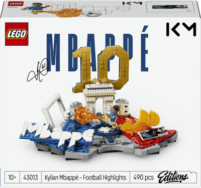 Set LEGO 43013 Kylian Mbappé Football Highlights, 490 pjesë, 10+