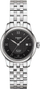 Orë dore për femra Tissot Lde Locle Automatic Lady, e argjendtë