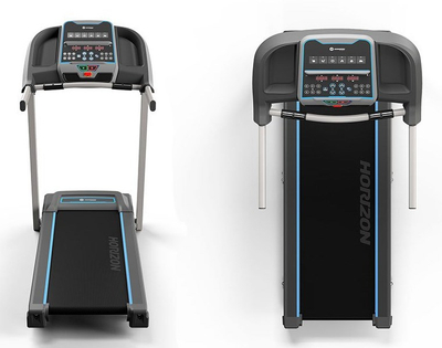 Tapet vrapimi elektrik Horizon Fitness eTR 5.0, motor 2HP, 16 km/h, gri e zi