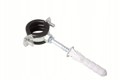 Kapëse tubash Hydroland Single Clamp, me gomë, 1/2" 20-24mm, metalike