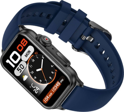 Smartwatch Rubicon SMARUB220, Bluetooth, matje shëndeti, blu e errët, set 2 copë