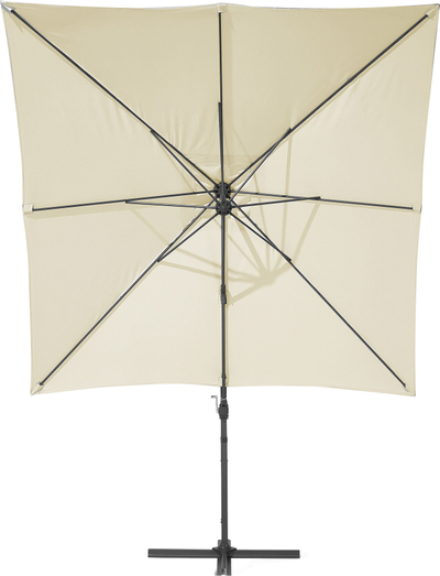 Çadër kopshti MONZA Cantilever Parasol, 2.5 x 2.5 m, me shtyllë anash, bezhë e hapur