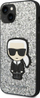 Këllëf telefoni Karl Lagerfeld Glitter Flakes Ikonik për iPhone 14 Plus 6.7", hardcase, argjendtë