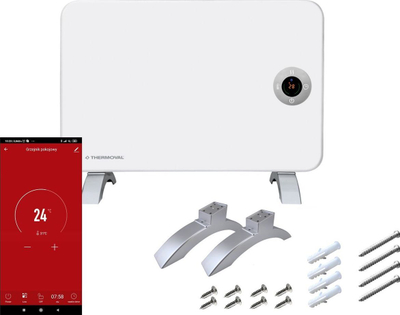 Ngrohës konvektor Thermoval T19, 1000W, WiFi, i bardhë