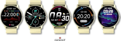 Smartwatch Giewont GW120-6, Ecru, i kremtë