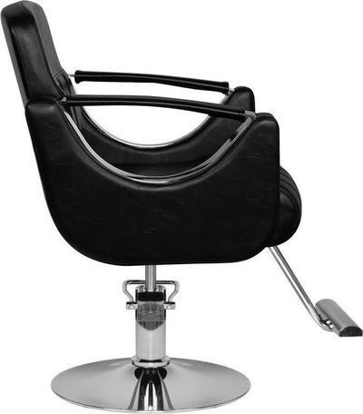 Karrige parukerie Hair System HS52, eko lëkurë, hidraulike, e zezë