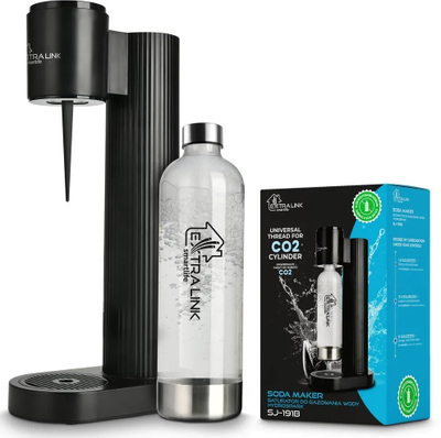 Saturator uji Extralink SmartLife Hydrospark SJ-191B, për pije me gaz, i zi
