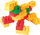 Lodër me blloqe Wader Builder Blocks, 30 copa, plastikë, shumëngjyrëshe