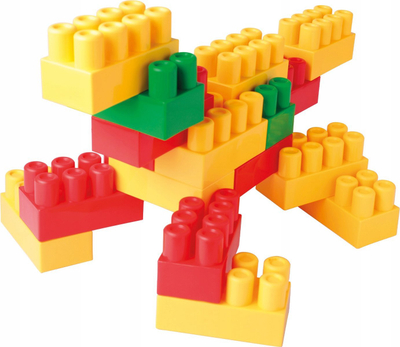 Lodër me blloqe Wader Builder Blocks, 30 copa, plastikë, shumëngjyrëshe