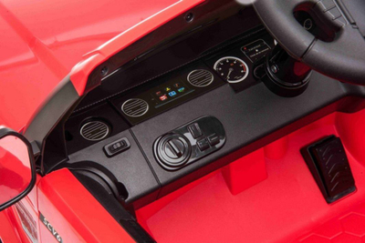 Makine elektrike per femije Ramiz Land Rover Discovery, telekomande, targe dekorative, e kuqe